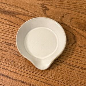 NEW Hearth & Hand with Magnolia Cream Ceramic Spoon Rest Stoneware